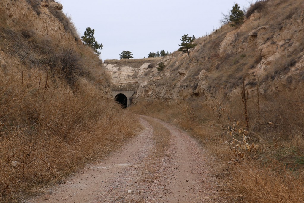 Approaching the south entrance to the Belmont Tunnel.